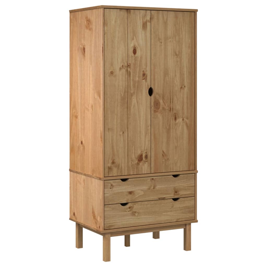 Garderobe OTTA 76,5x53x172 cm heltre furu