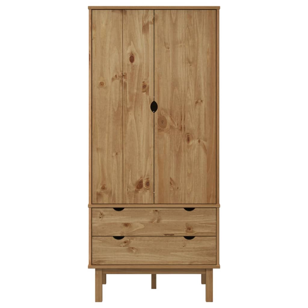 Garderobe OTTA 76,5x53x172 cm heltre furu