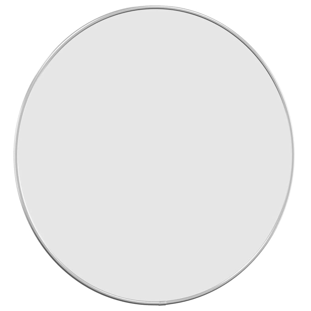 Veggspeil sølv Ø 50 cm rund