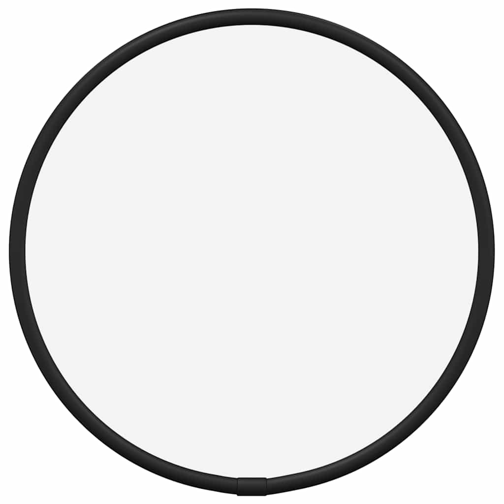Veggspeil svart Ø 20 cm rund