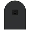 Veggspeil svart 60x25 cm oval
