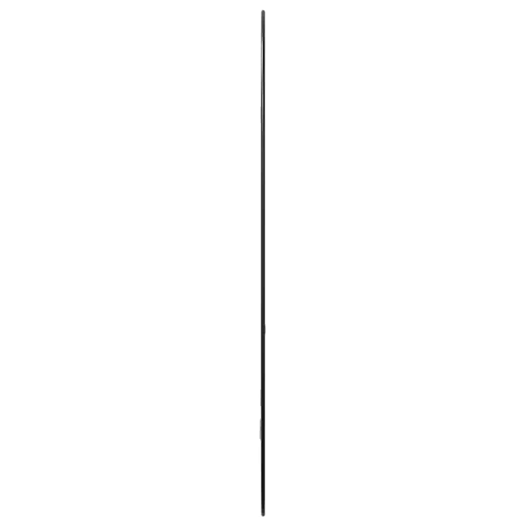 Veggspeil svart 70x45 cm