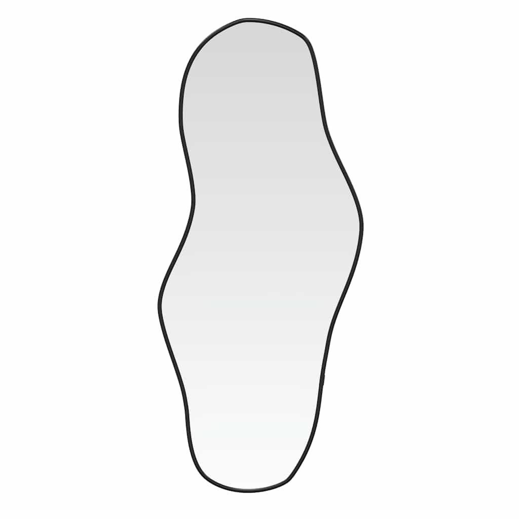 Veggspeil svart 70x30 cm
