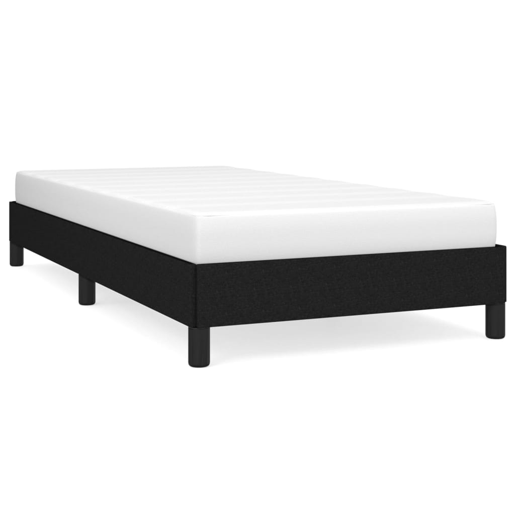 Sengeramme uten madrass svart 90x190 cm Single stoff