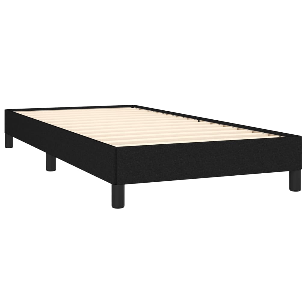 Sengeramme uten madrass svart 90x190 cm Single stoff