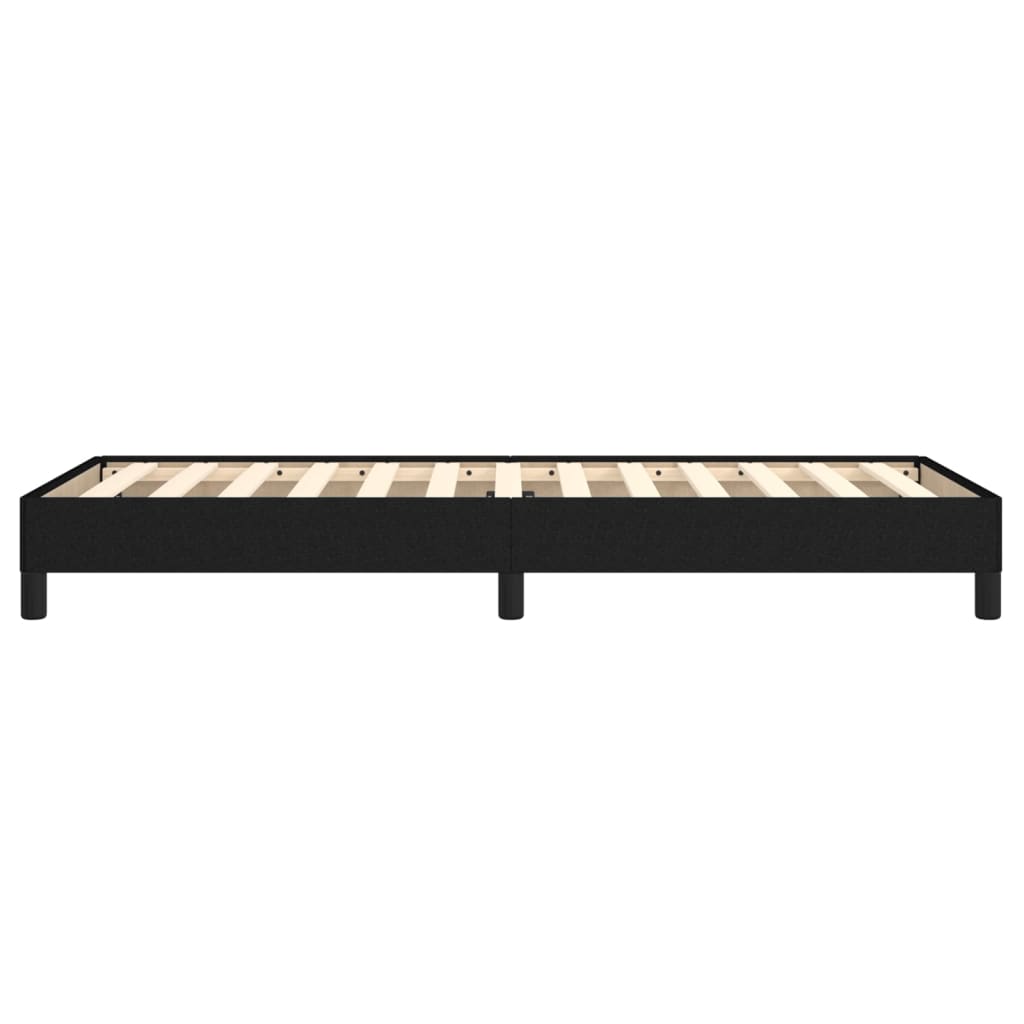 Sengeramme uten madrass svart 90x190 cm Single stoff