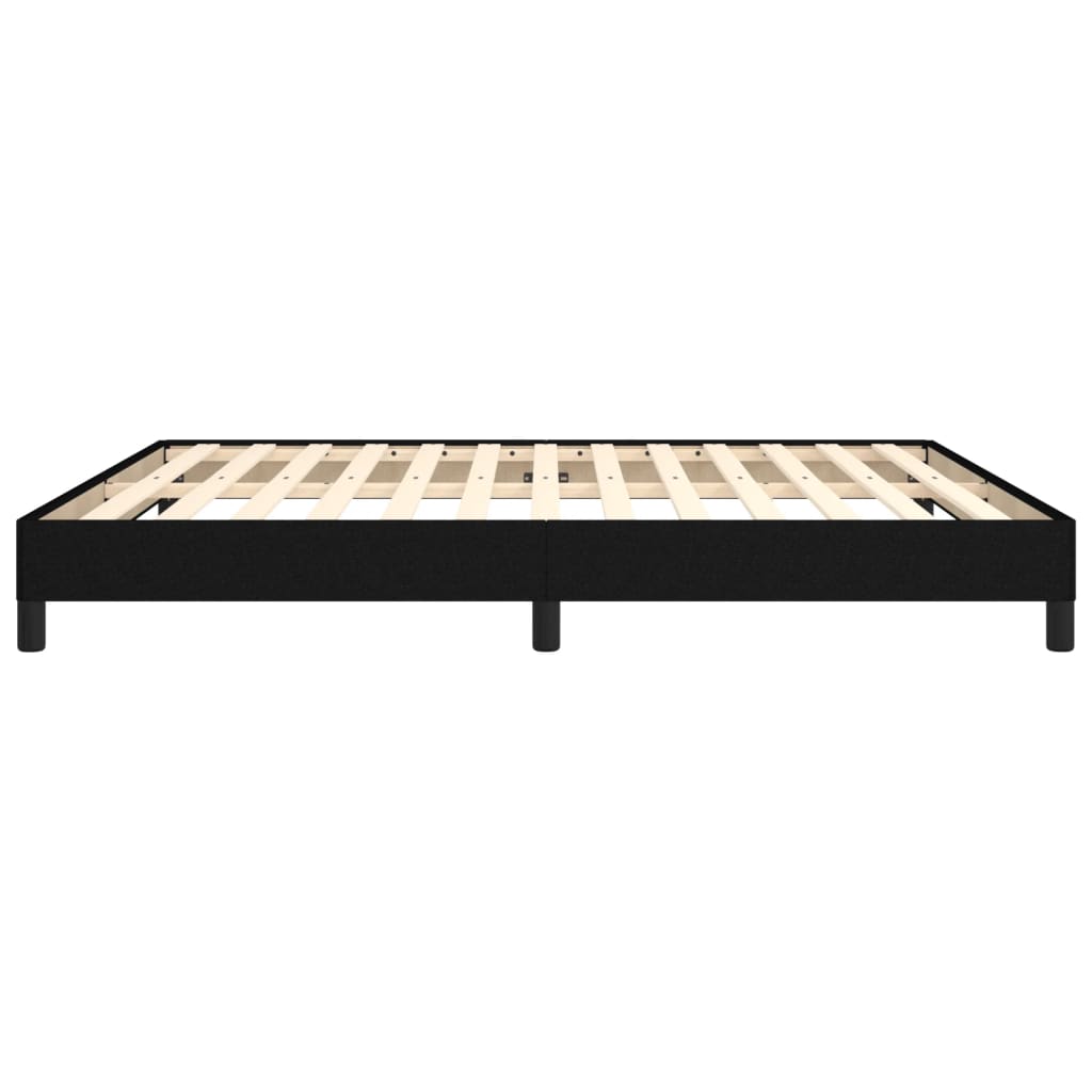 Sengeramme uten madrass svart 180x200cm Super King stoff