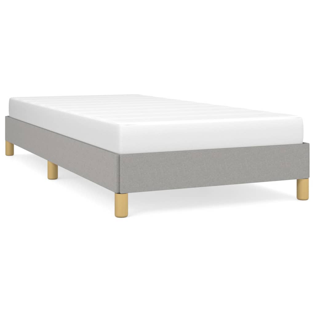 Sengeramme uten madrass lysegrå 90x190 cm Single stoff