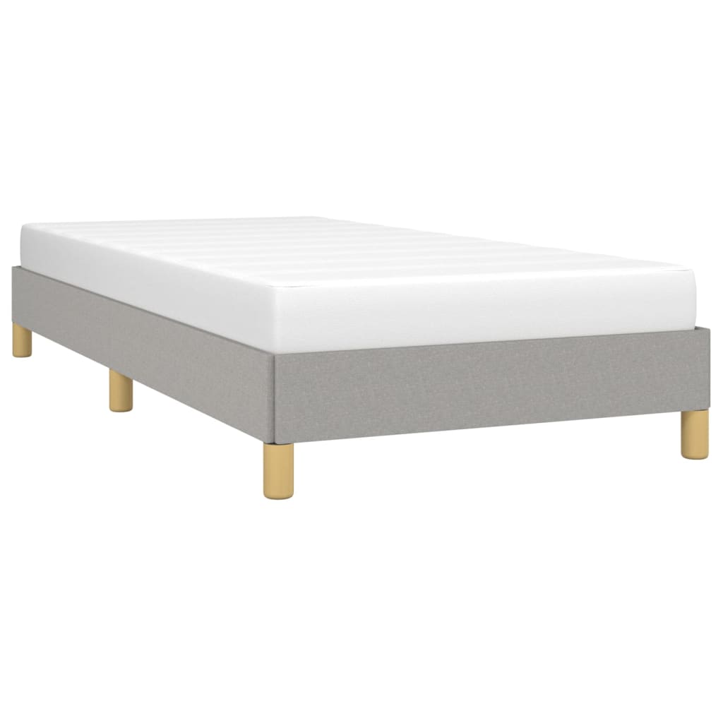 Sengeramme uten madrass lysegrå 90x190 cm Single stoff