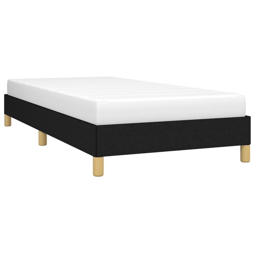 Sengeramme uten madrass svart 90x190 cm Single stoff