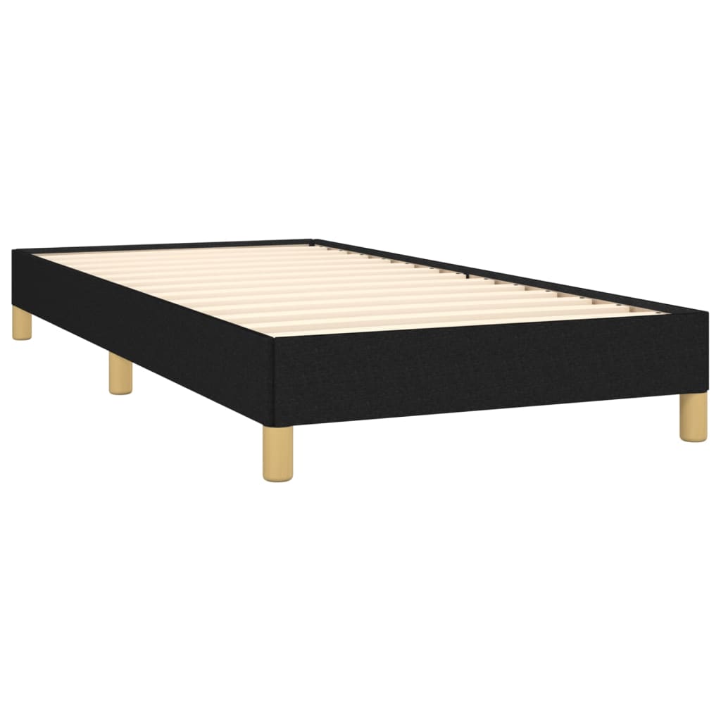Sengeramme uten madrass svart 90x190 cm Single stoff