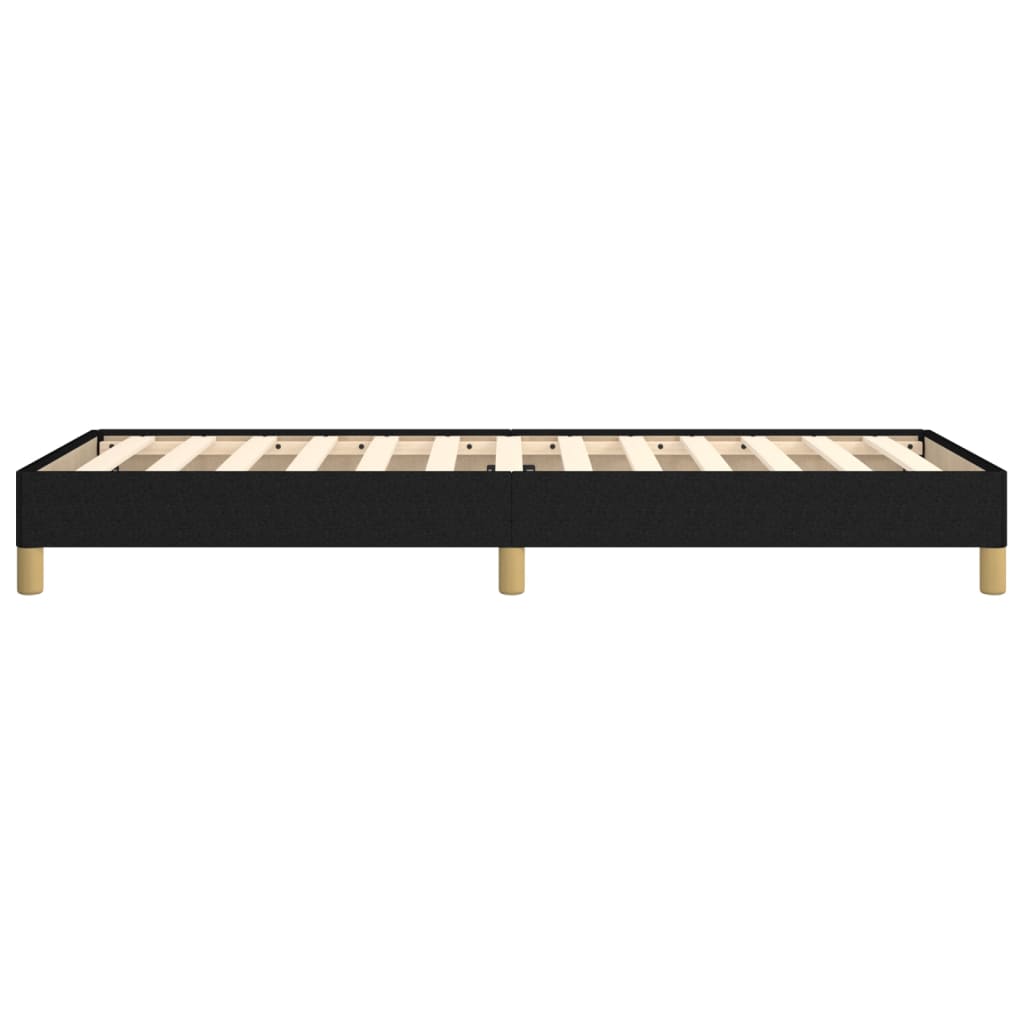 Sengeramme uten madrass svart 90x190 cm Single stoff