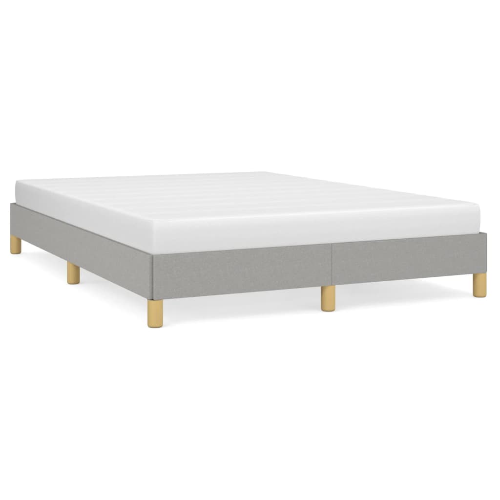 Sengeramme uten madrass lysegrå 135x190 cm Double stoff