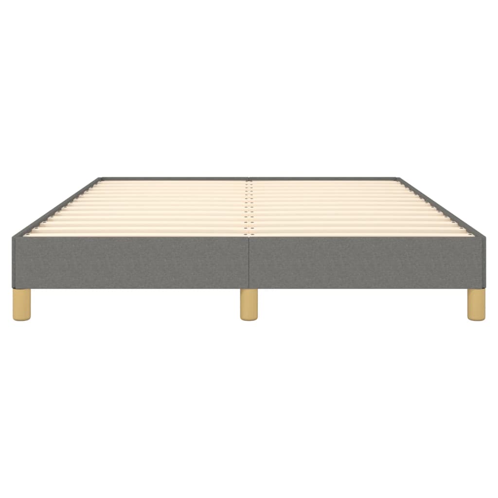 Sengeramme uten madrass mørkegrå 135x190 cm Double stoff