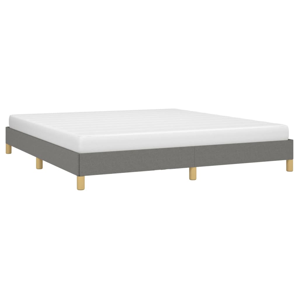Sengeramme uten madrass mørkegrå 180x200cm Super King stoff