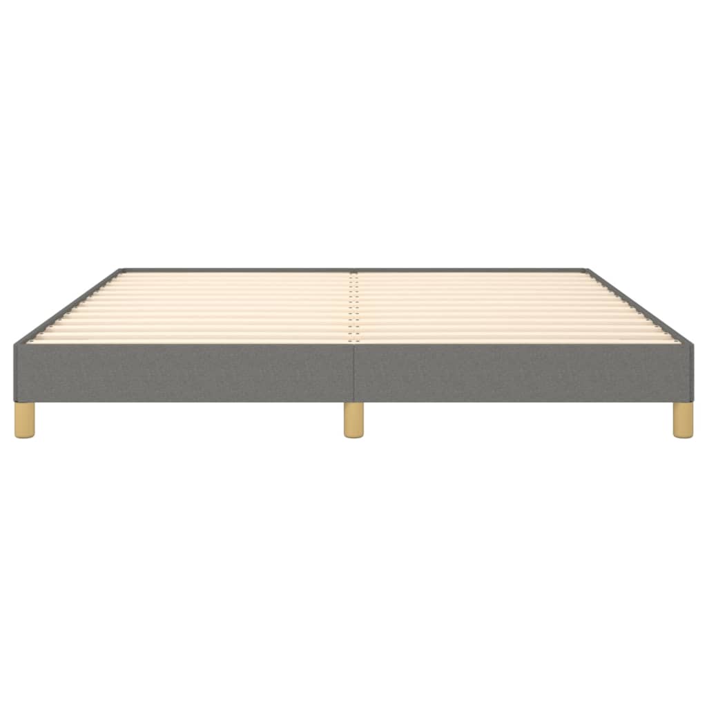 Sengeramme uten madrass mørkegrå 180x200cm Super King stoff