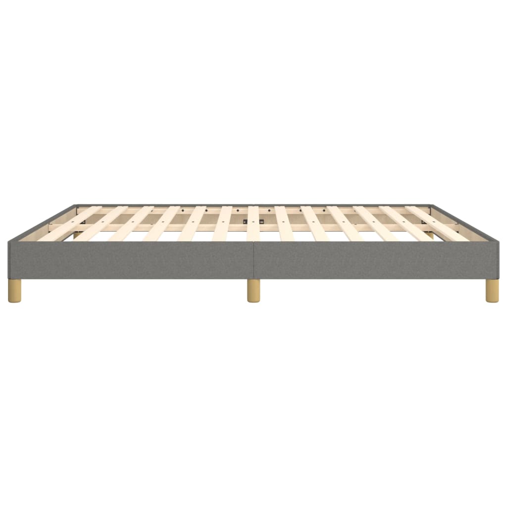 Sengeramme uten madrass mørkegrå 180x200cm Super King stoff