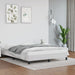 Sengeramme uten madrass hvit 135x190 cm Double kunstskinn