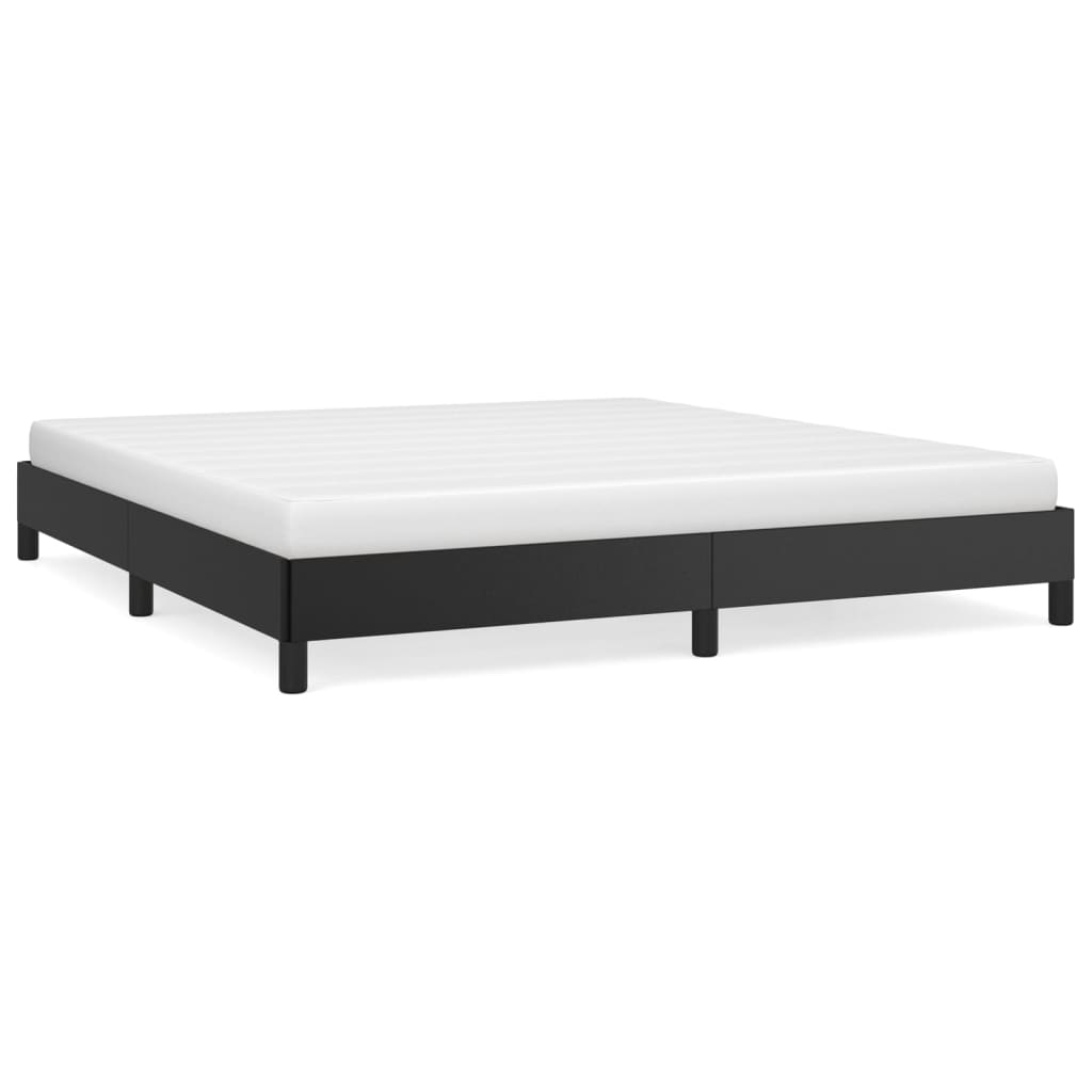 Sengeramme svart 180x200 cm Super King kunstskinn