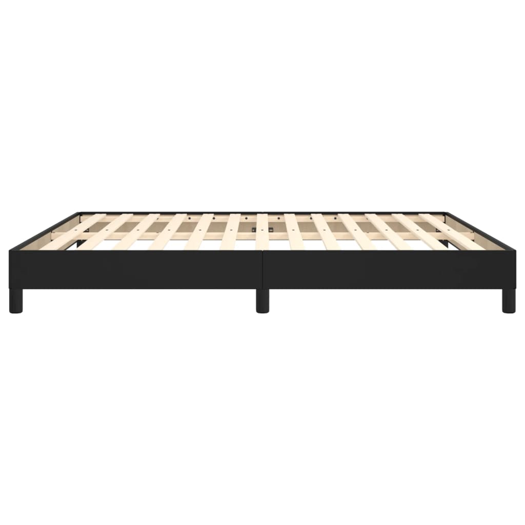 Sengeramme svart 180x200 cm Super King kunstskinn