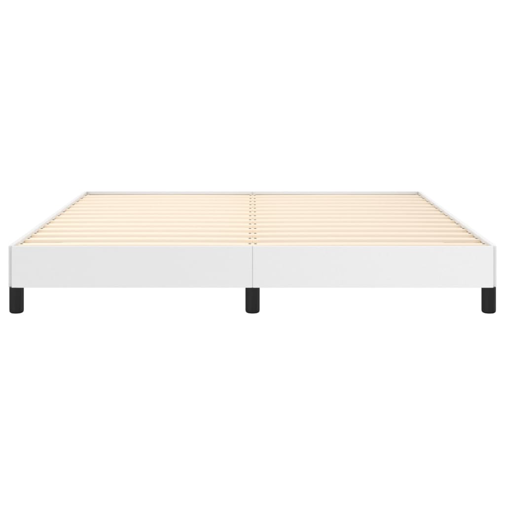 Sengeramme hvit 180x200 cm Super King kunstskinn