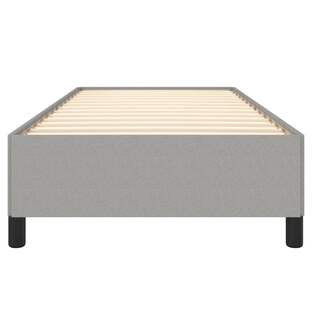 Sengeramme uten madrass lysegrå 90x190 cm Single stoff