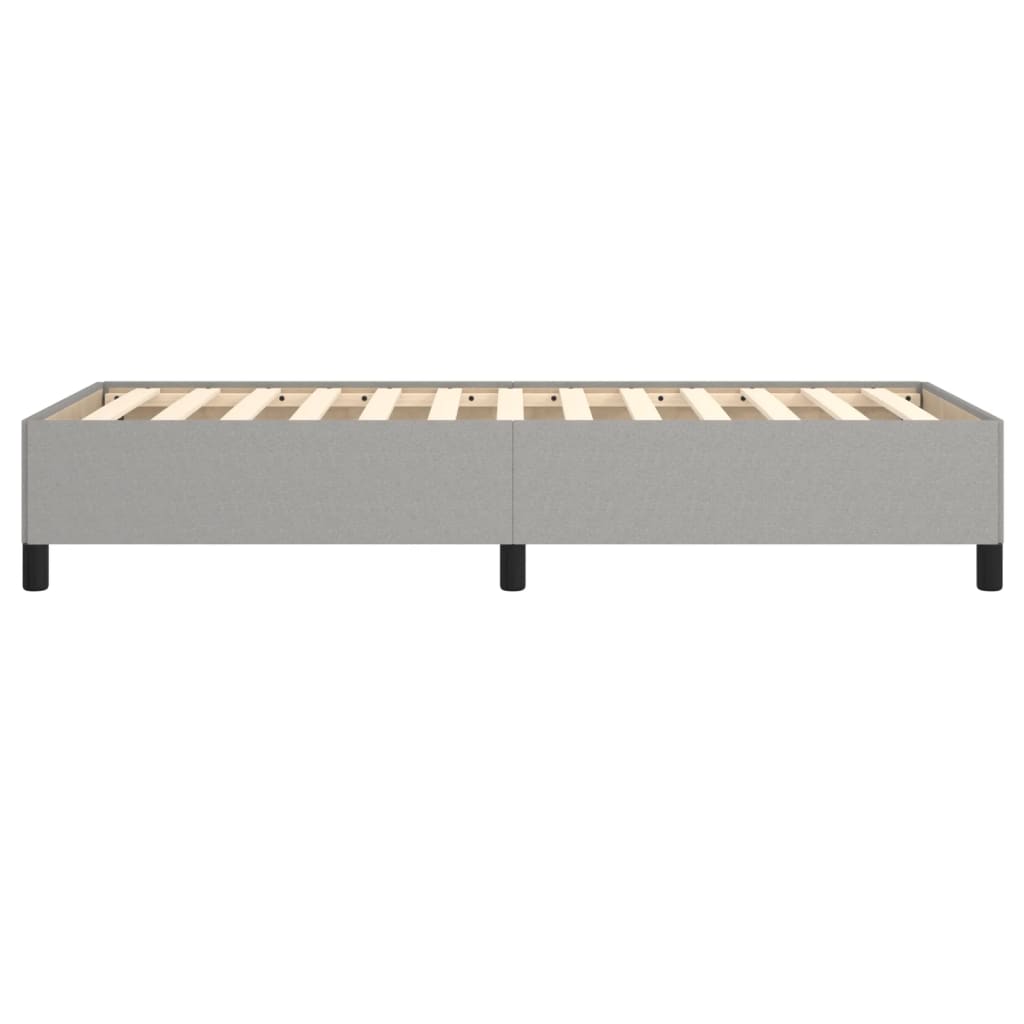 Sengeramme uten madrass lysegrå 90x190 cm Single stoff