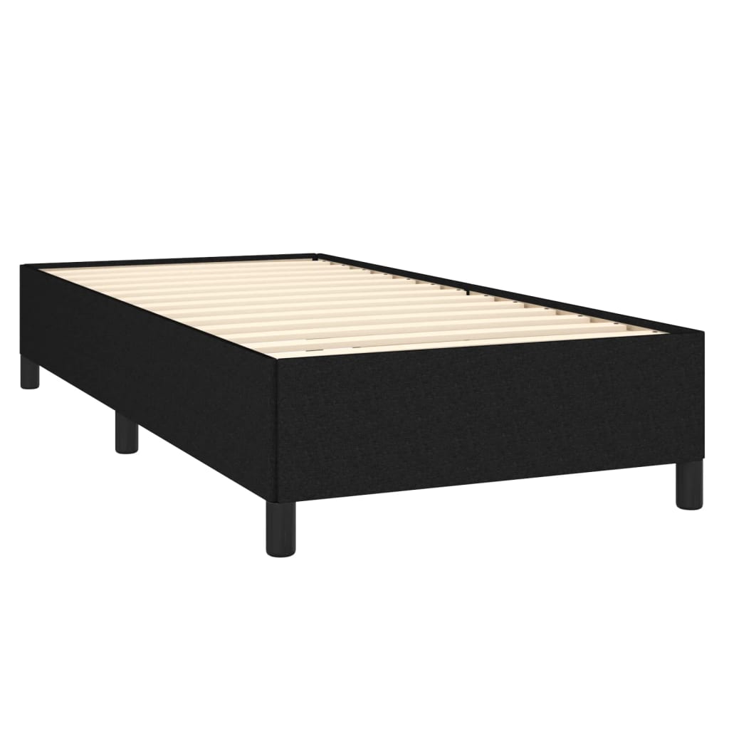 Sengeramme uten madrass svart 90x190 cm Single stoff