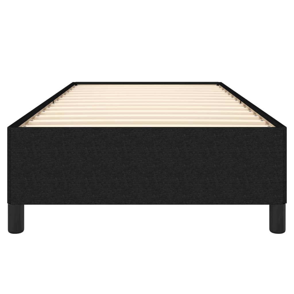 Sengeramme uten madrass svart 90x190 cm Single stoff
