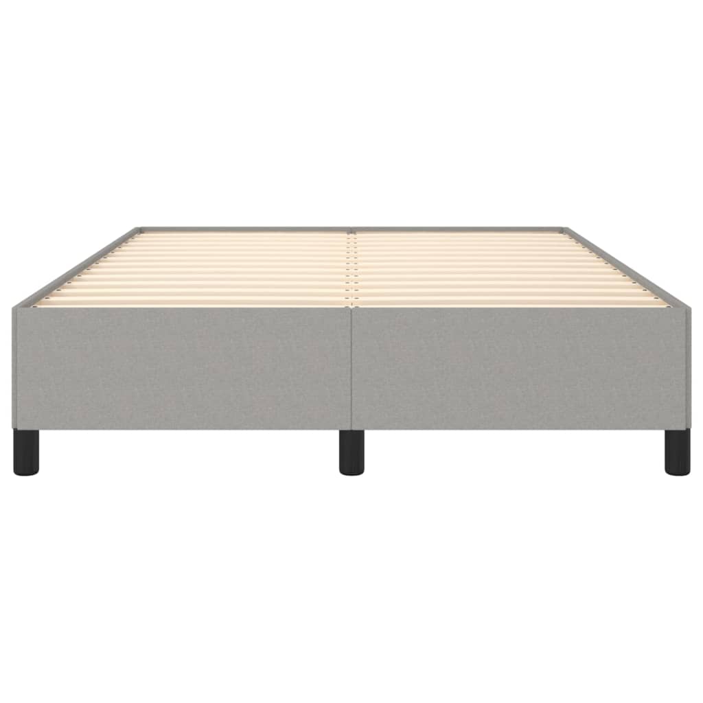 Sengeramme uten madrass lysegrå 135x190 cm Double stoff