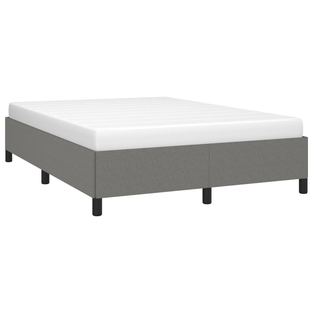 Sengeramme uten madrass mørkegrå 135x190 cm Double stoff