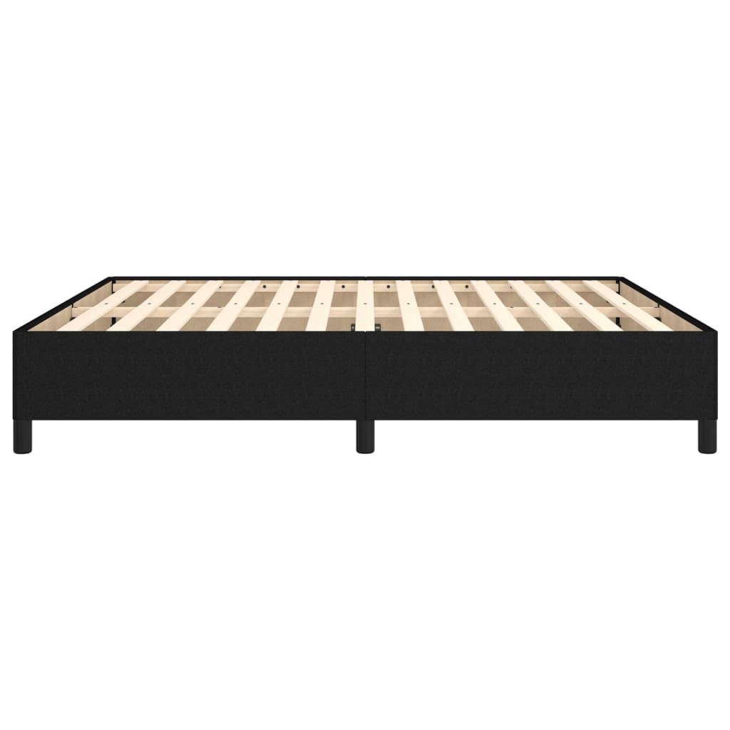 Sengeramme uten madrass svart 180x200cm Super King stoff