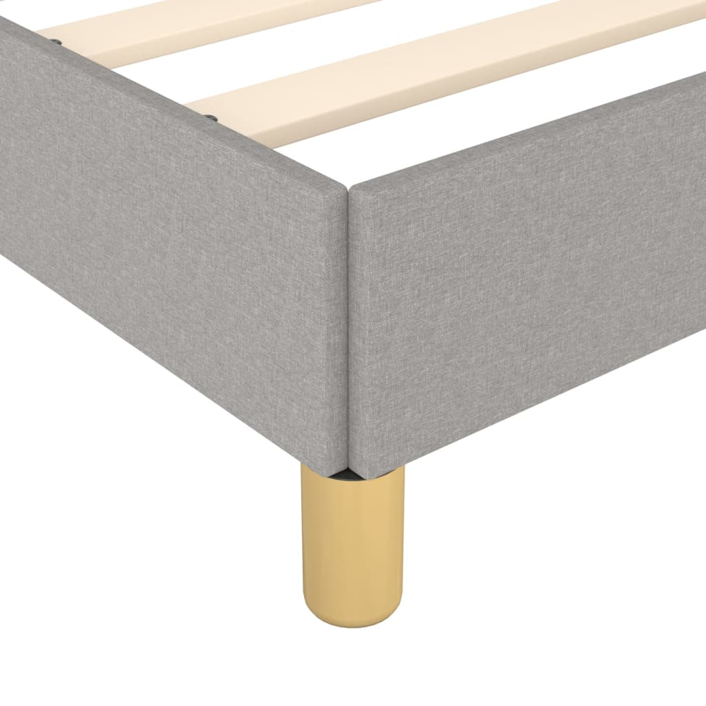 Sengeramme uten madrass lysegrå 90x190 cm Single stoff