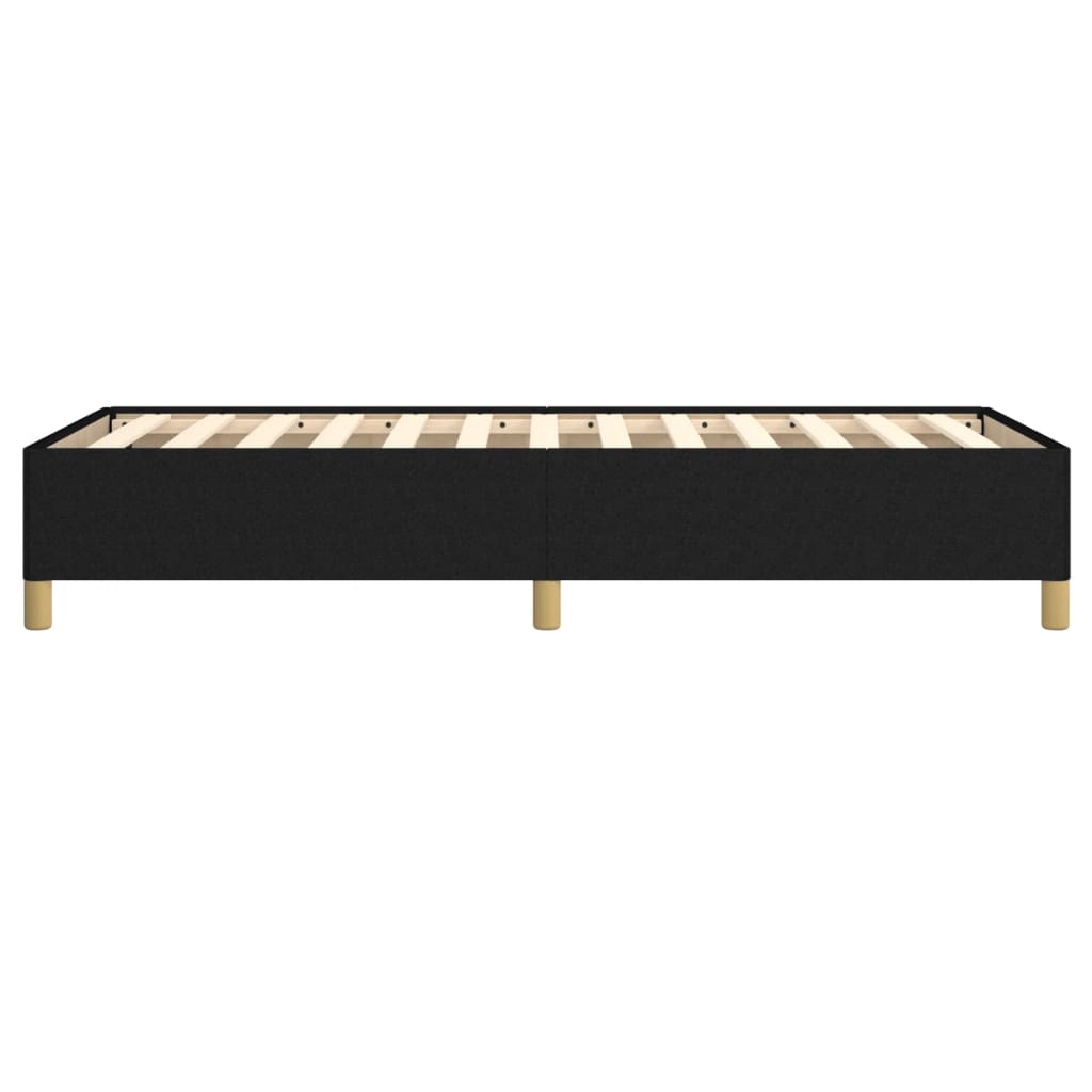 Sengeramme uten madrass svart 90x190 cm Single stoff