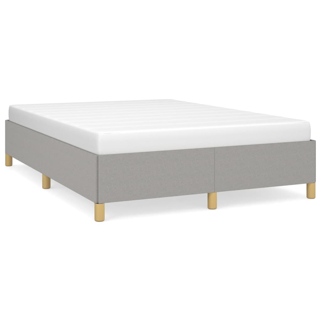Sengeramme uten madrass lysegrå 135x190 cm Double stoff
