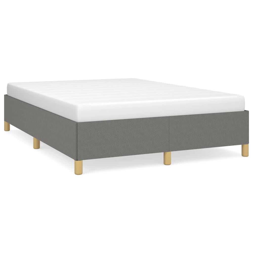 Sengeramme uten madrass mørkegrå 135x190 cm Double stoff