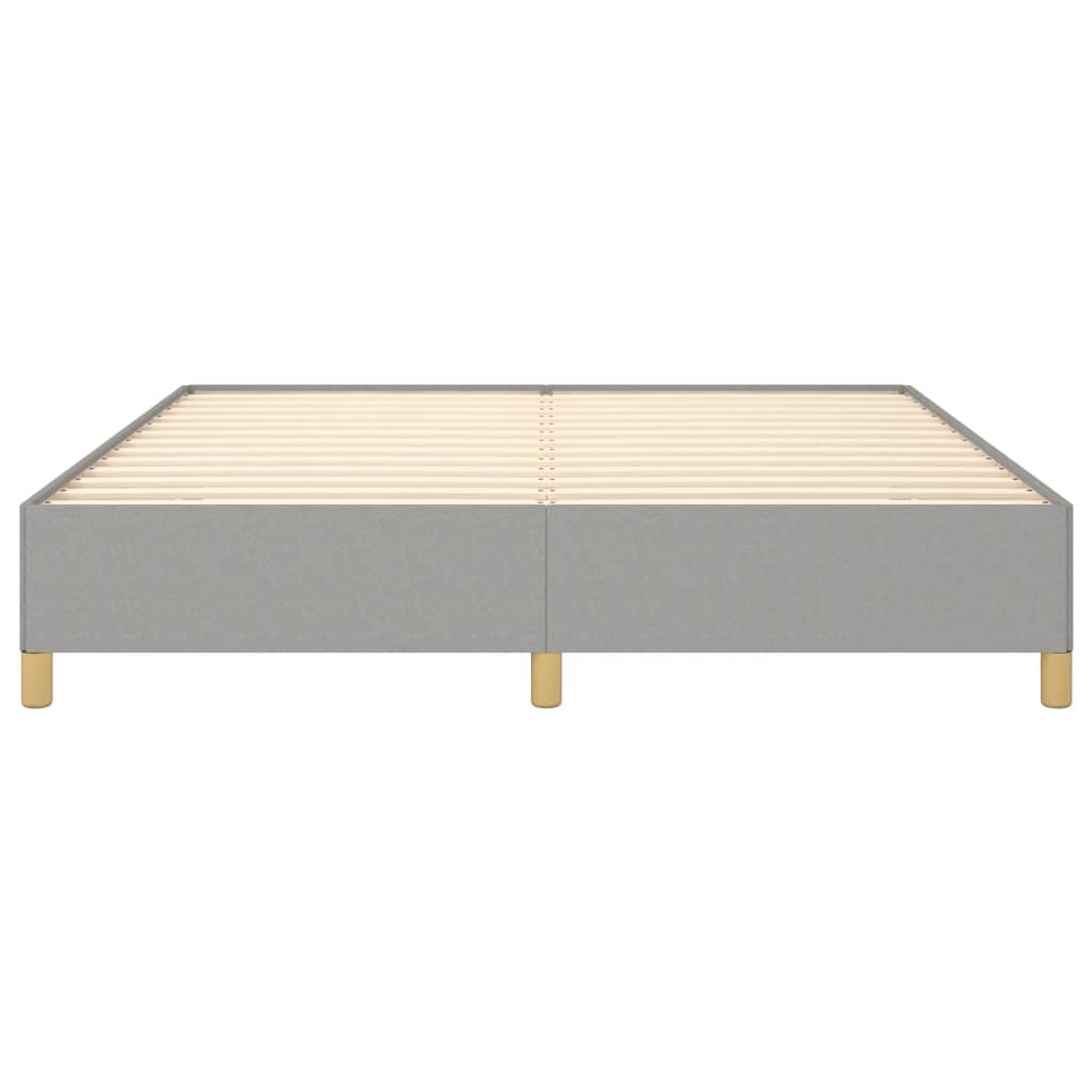 Sengeramme uten madrass lysegrå 180x200cm Super King stoff
