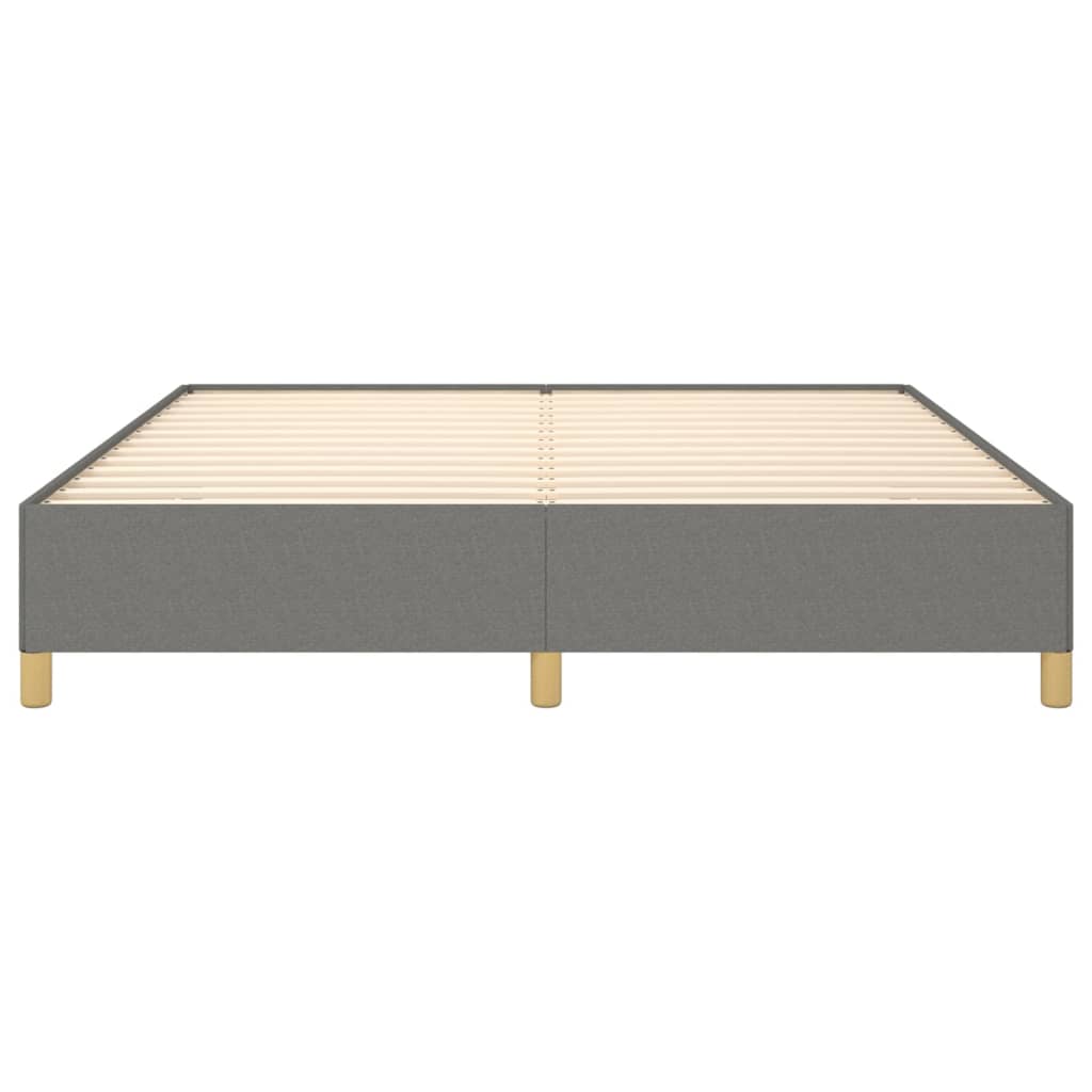 Sengeramme uten madrass mørkegrå 180x200cm Super King stoff