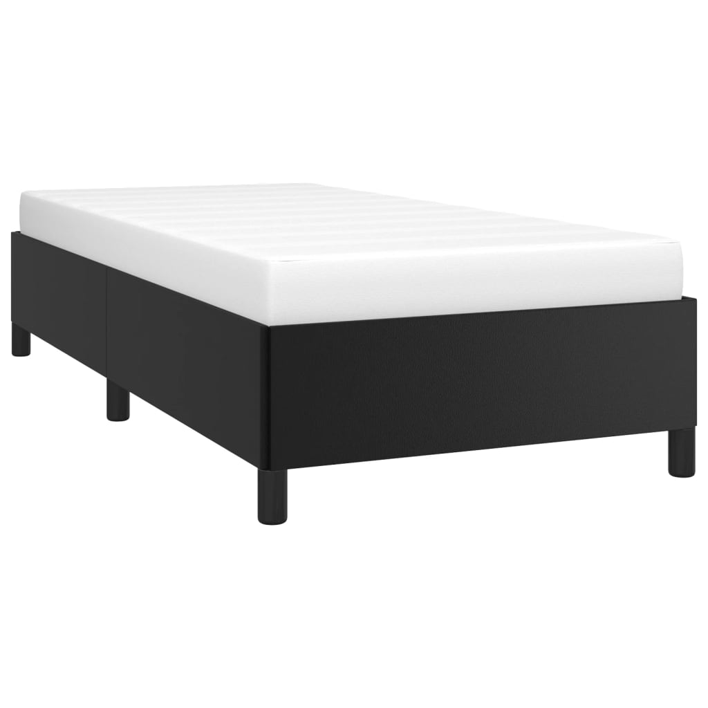 Sengeramme uten madrass svart 90x190 cm Single kunstskinn