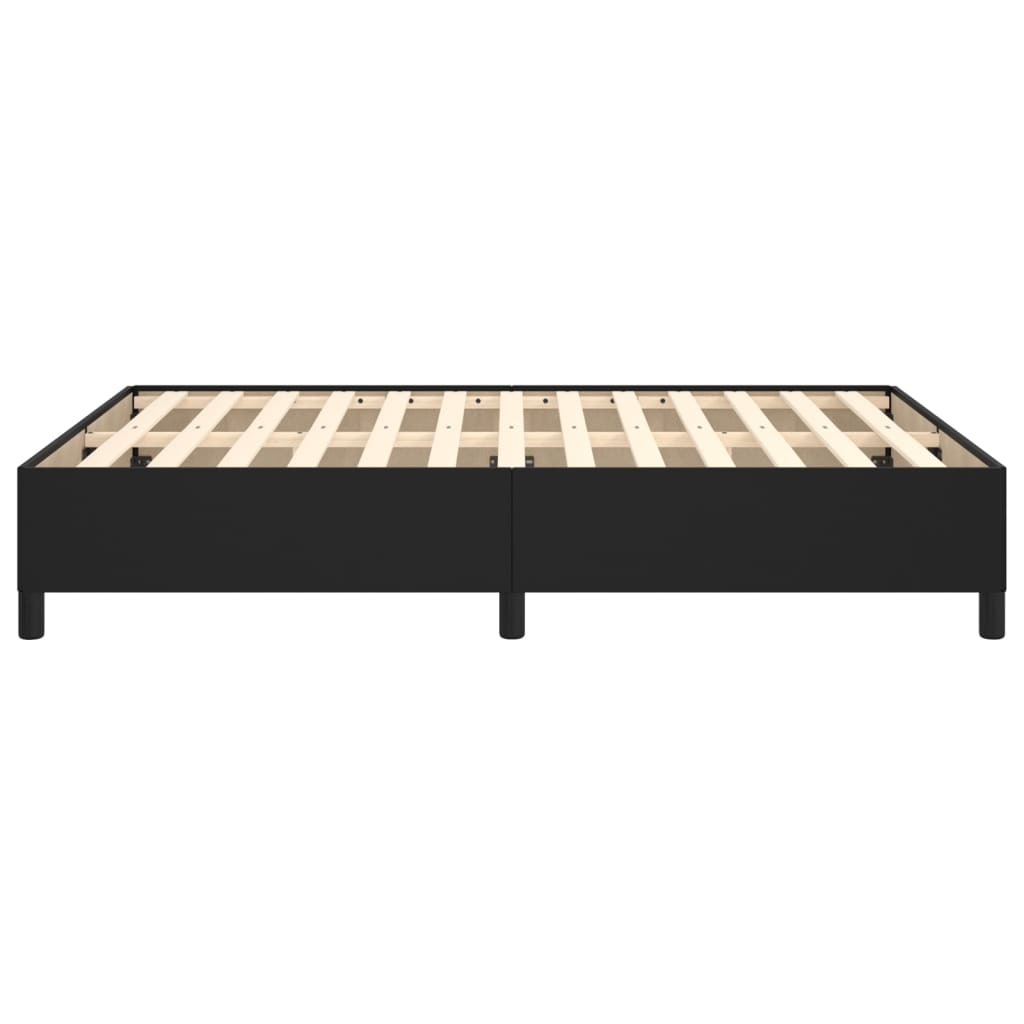 Sengeramme uten madrass svart 135x190 cm Double kunstskinn