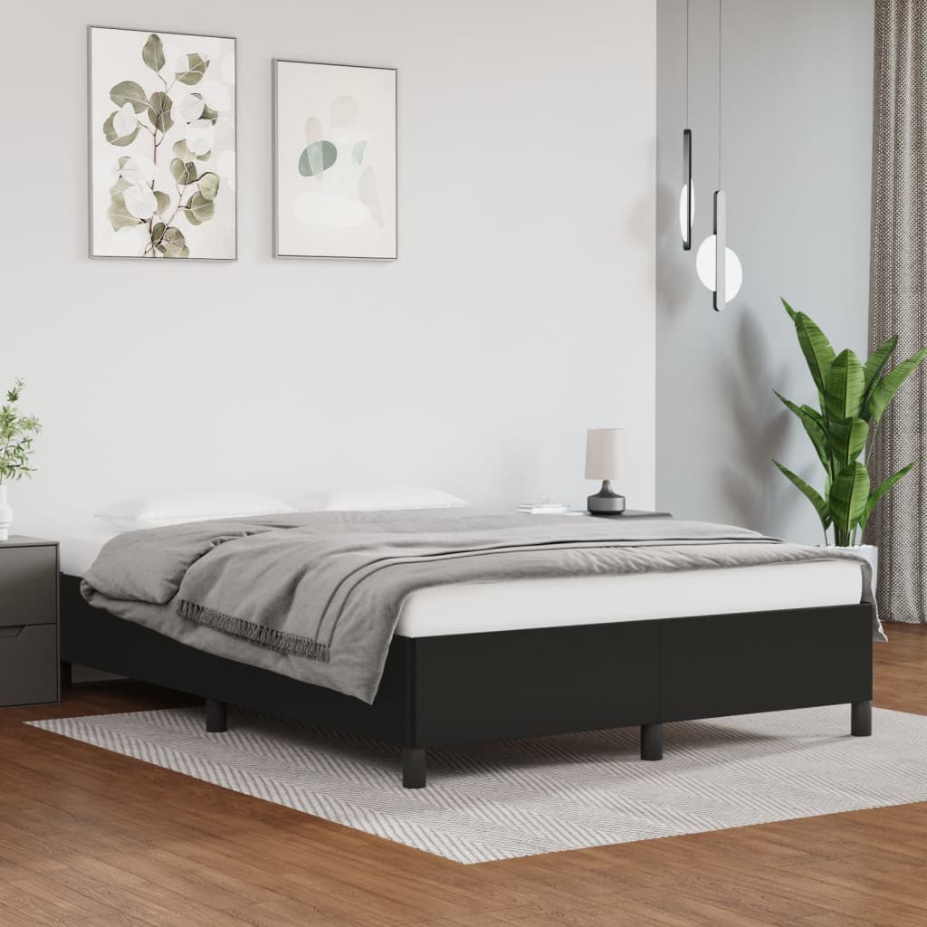Sengeramme uten madrass svart 135x190 cm Double kunstskinn