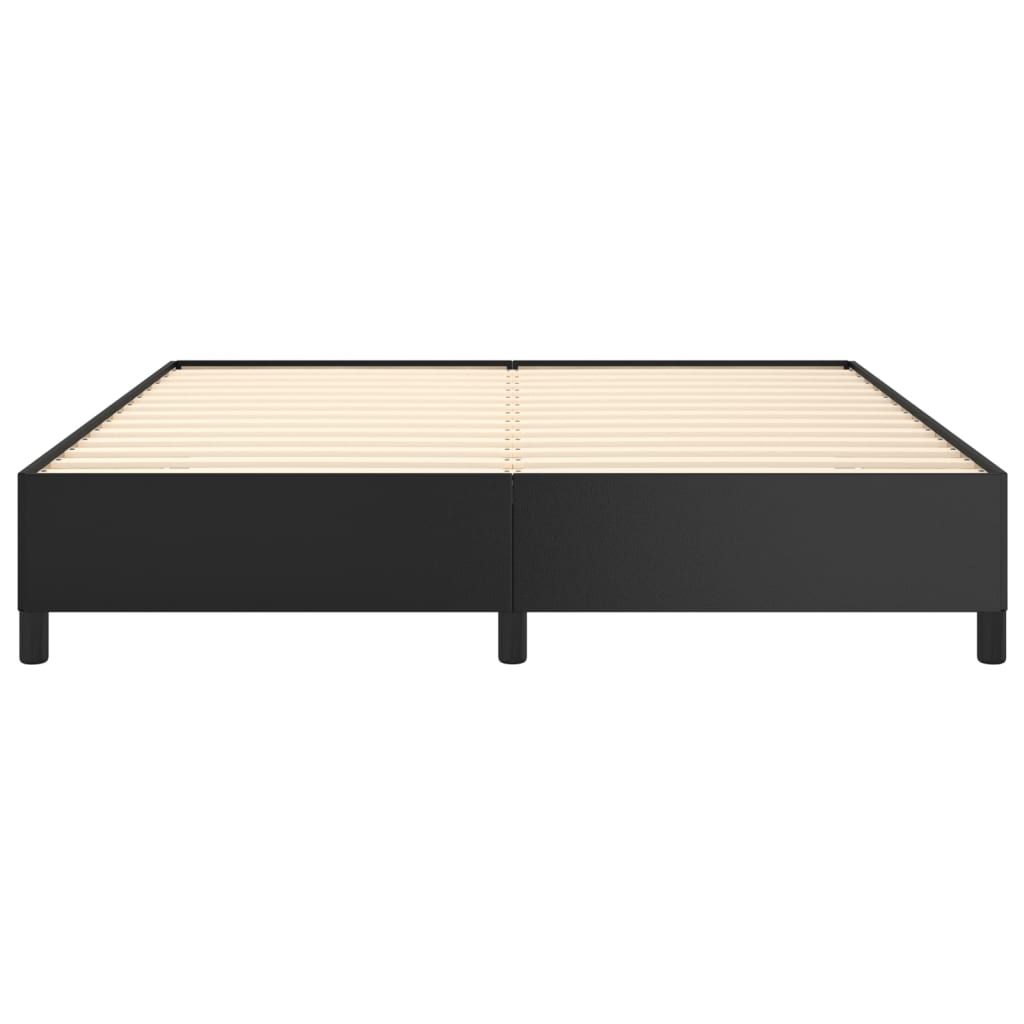 Sengeramme svart 180x200 cm Super King kunstskinn
