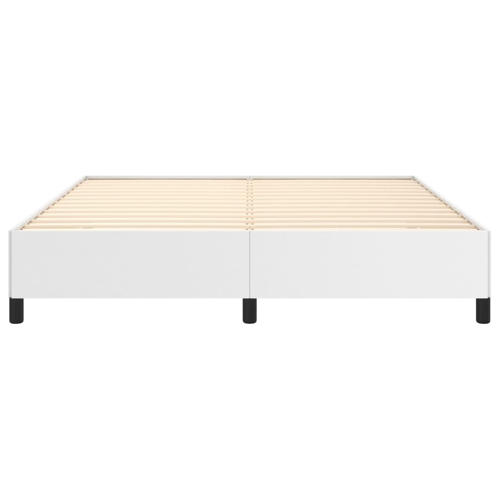 Sengeramme hvit 180x200 cm Super King kunstskinn