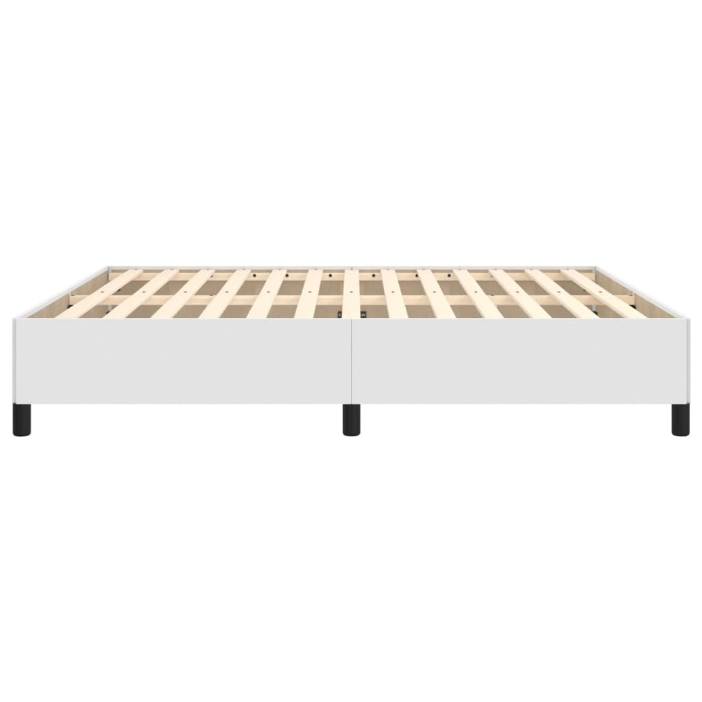 Sengeramme hvit 180x200 cm Super King kunstskinn