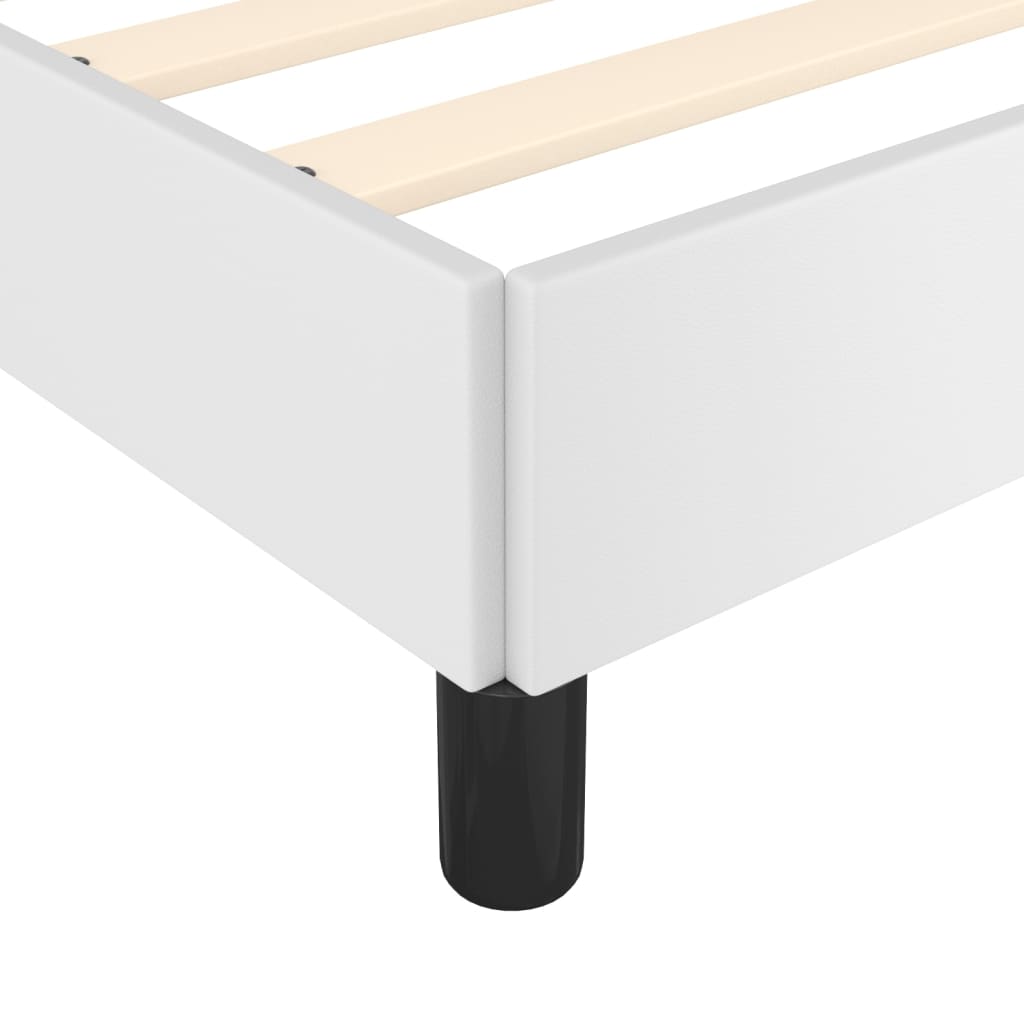 Sengeramme hvit 180x200 cm Super King kunstskinn
