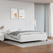 Sengeramme hvit 180x200 cm Super King kunstskinn