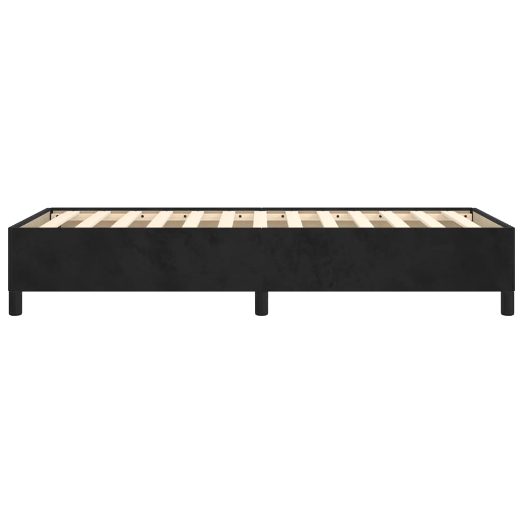 Sengeramme uten madrass svart 90x190 cm Single fløyel