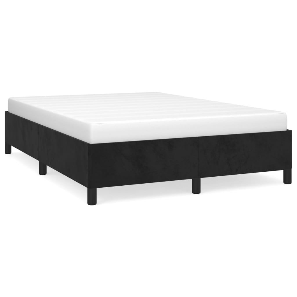 Sengeramme uten madrass svart 135x190 cm Double fløyel