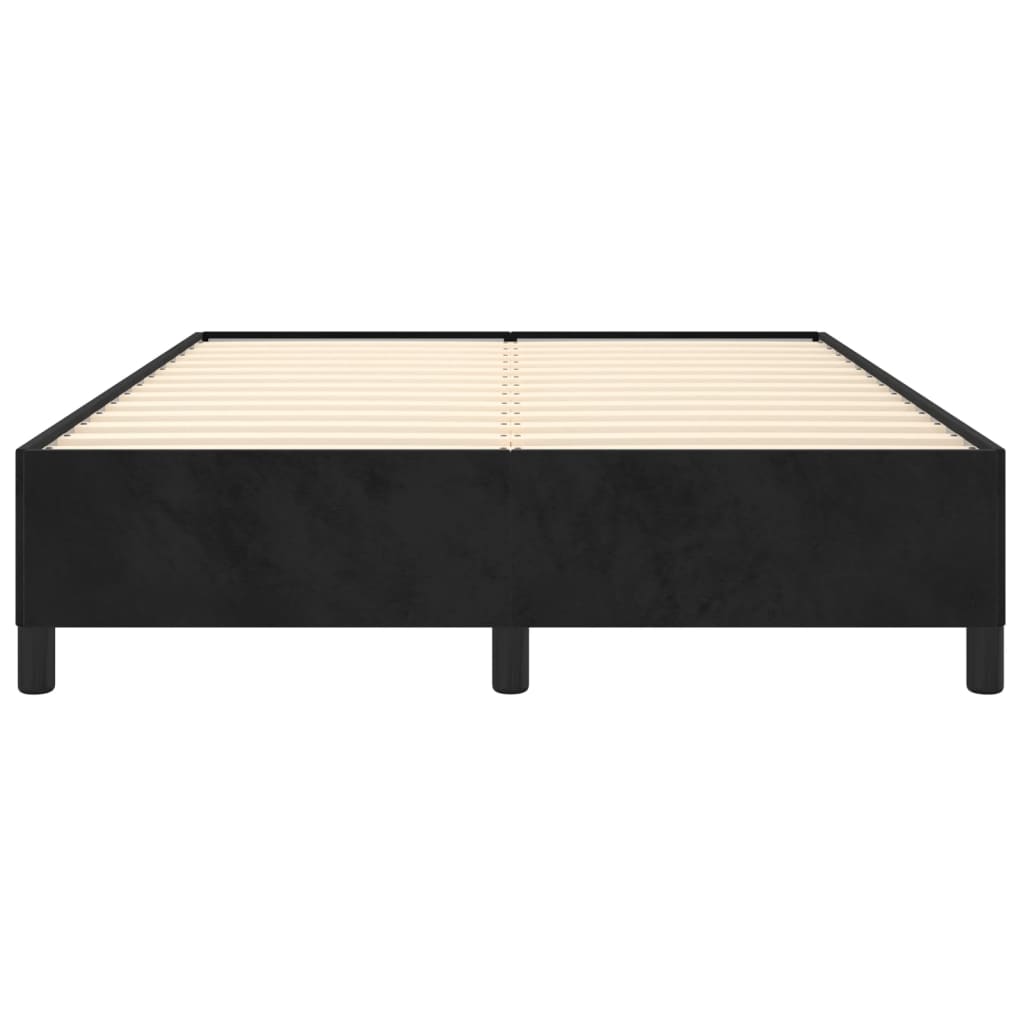 Sengeramme uten madrass svart 135x190 cm Double fløyel