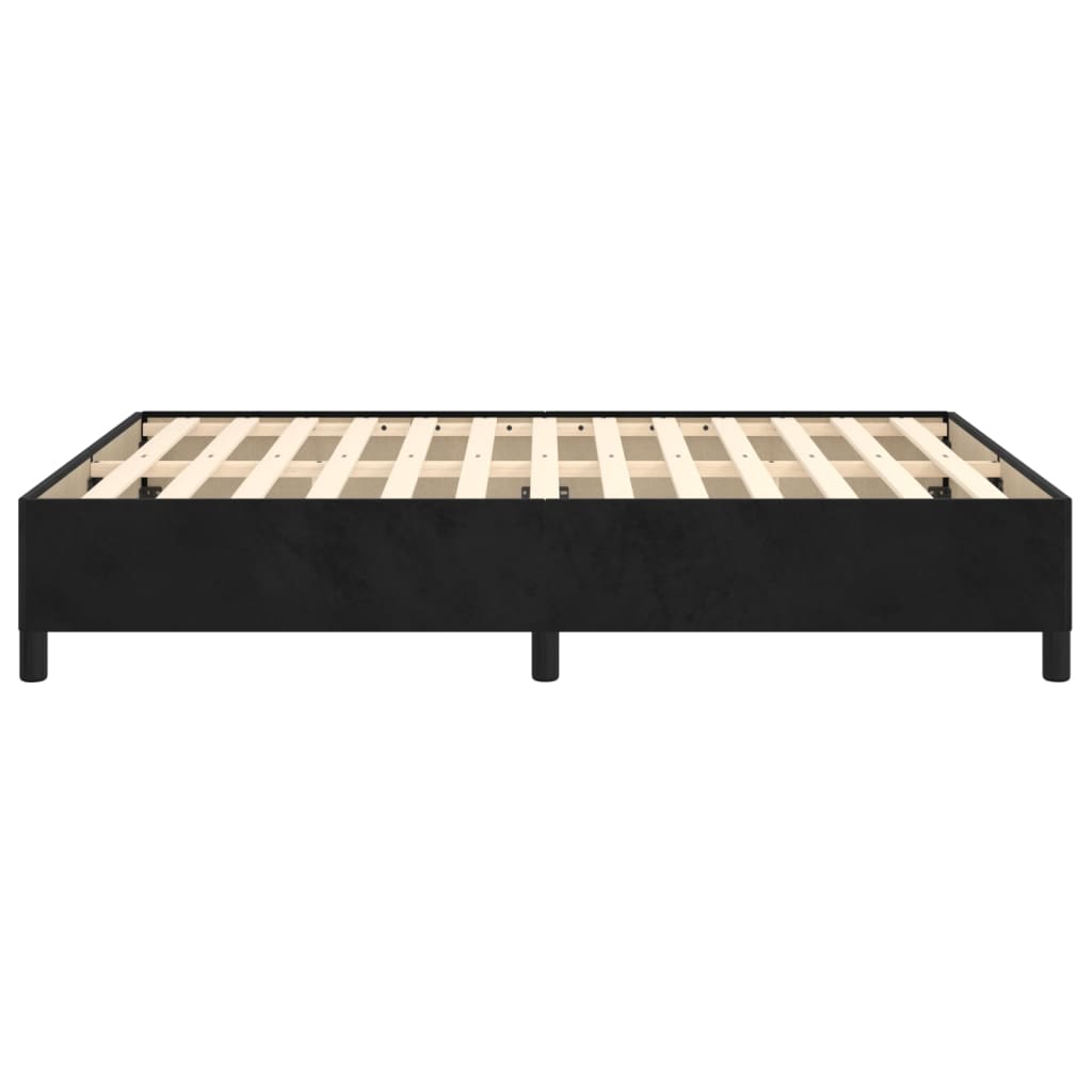 Sengeramme uten madrass svart 135x190 cm Double fløyel